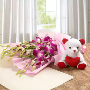 Orchid & Teddy Bear
